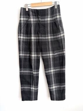 Aritzia Wilfred - Plaid Wool Cashmere Pants - Size 4
